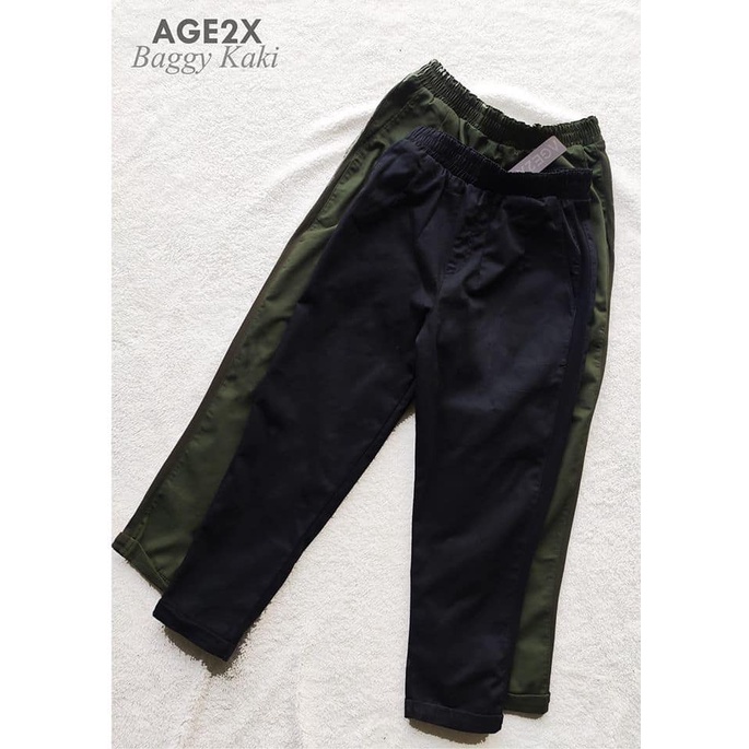 BAGGY KAKI XÁM -XỊN- CHÍNH HÃNG AGE2X- Phối dễ dàng với giày cao gót, giày thể thao. Hầu hết mix cực yêu với các phom áo