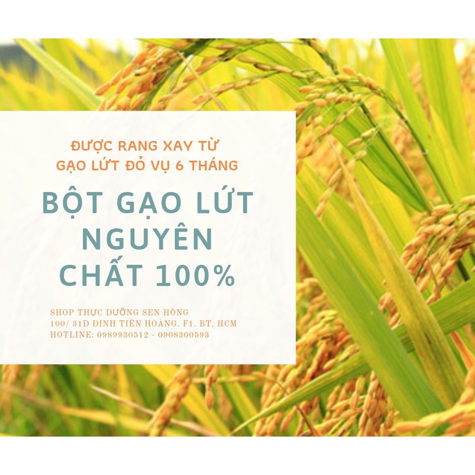 Bột gạo lứt đỏ nguyên chất (1kg) Rang xay theo phương pháp thực dưỡng Ohsawa | BigBuy360 - bigbuy360.vn