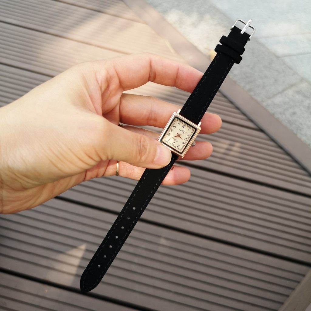 Đồng Hồ Nữ Chính Hãng GAIETY TD5 Mặt Vuông Thời Trang Vintage Dây Da Cao Cấp Đẹp Giá Rẻ