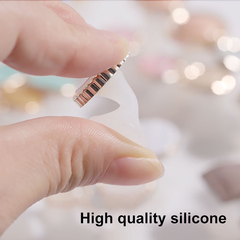 [Hàng mới về] Dụng cụ silicon mềm tách ngón chân hình hoa đính ngọc trai tái sử dụng