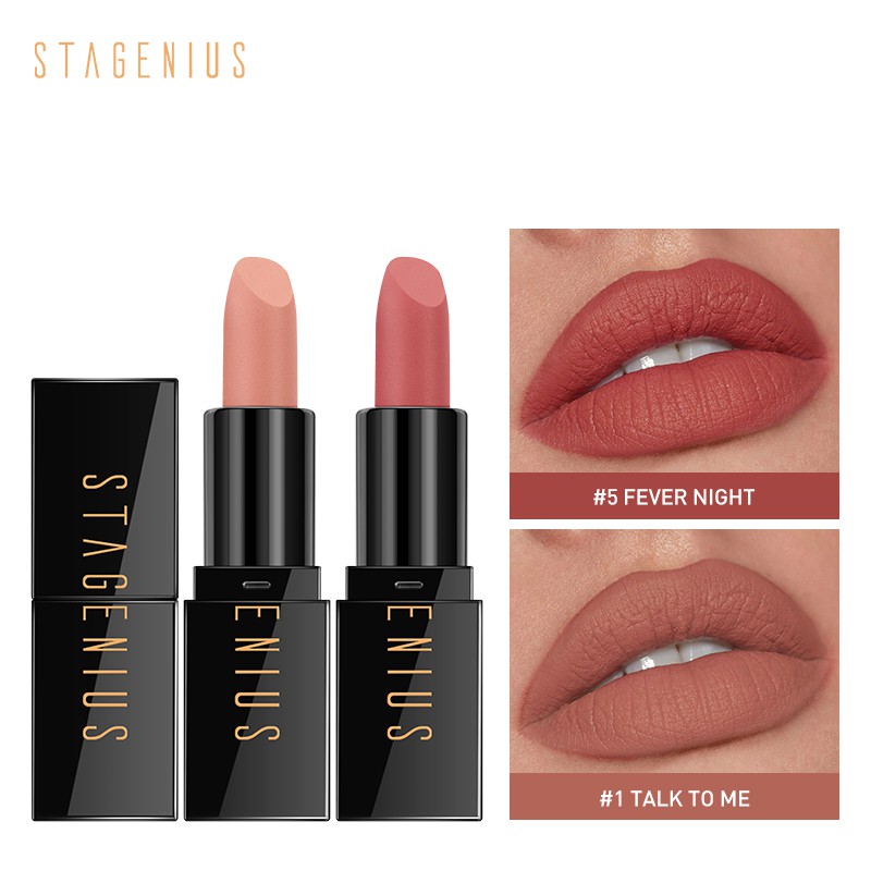 Son sáp tông lì Stagenius dưỡng ẩm chống khô môi dành cho nữ