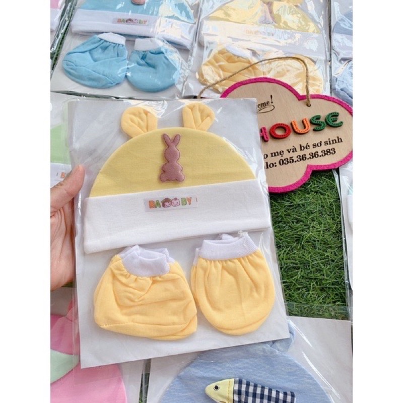 Set Mũ - Bao Tay - Bao Chân Cho Bé