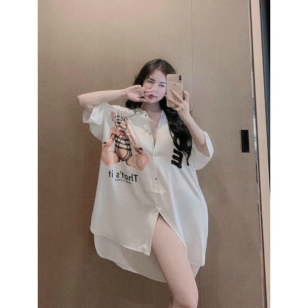 đầm ngủ tay lỡ - đầm ngủ gấu - mochino - carotshop | BigBuy360 - bigbuy360.vn