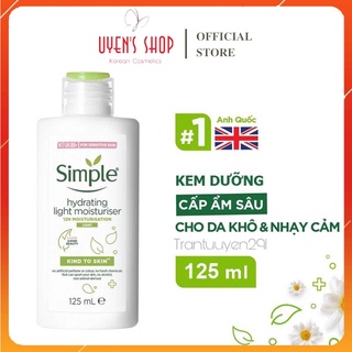 Kem dưỡng ẩm Simple Hydrating Light Moisturiser 125ml