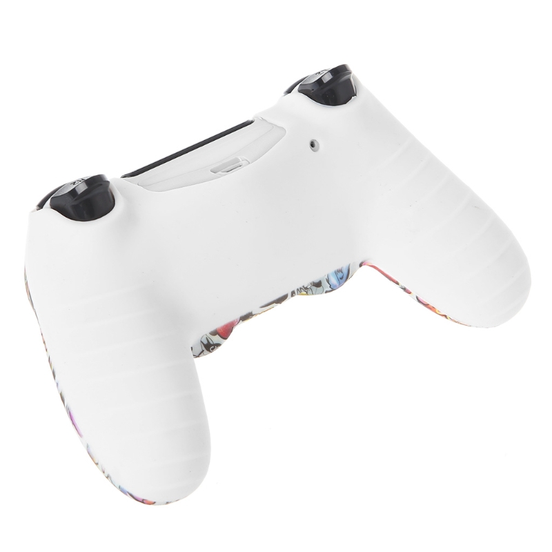 Vỏ Bảo Vệ Bằng Silicon Cho Tay Cầm Chơi Game Ps4 + 2 Nắp Đậy