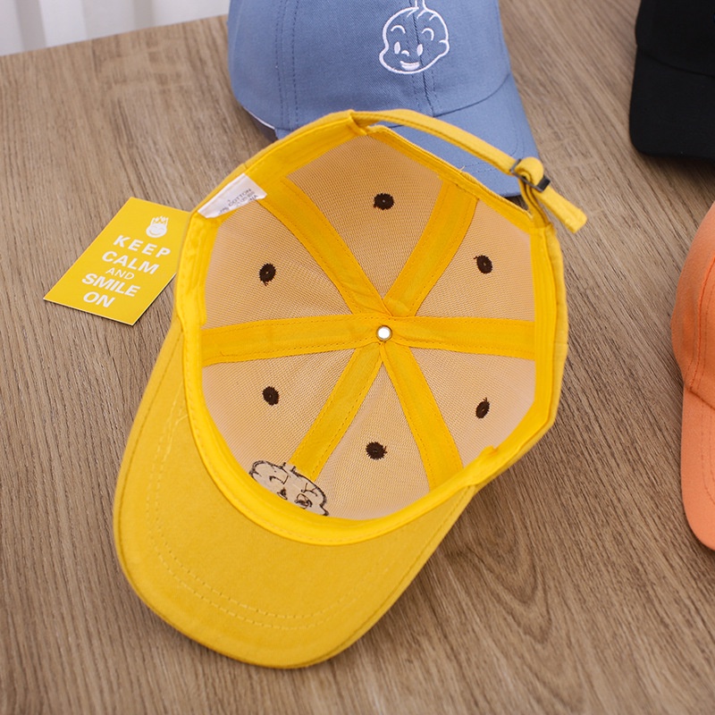 Mũ lưỡi trai cho bé chất vải xịn thêu hình dễ thương cho bé trai bé gái  1 - 4 tuổi