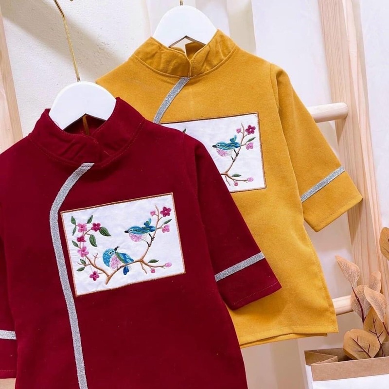 Áo dài cách tân diện tết cho bé trai