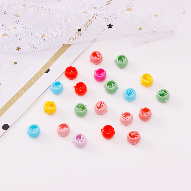NEW Set 30 Kẹp Tóc Tròn Xinh Xắn Nhiều Màu Sắc Dành Cho Bé Gái