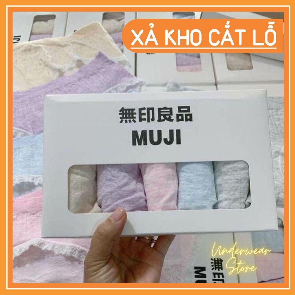 [ Hàng Loại 1] Hộp 5 Quần Lót Cotton Gân Tăm Xuất Nhật Co Giãn 4 Chiều Đóng Hộp Sịn Xò