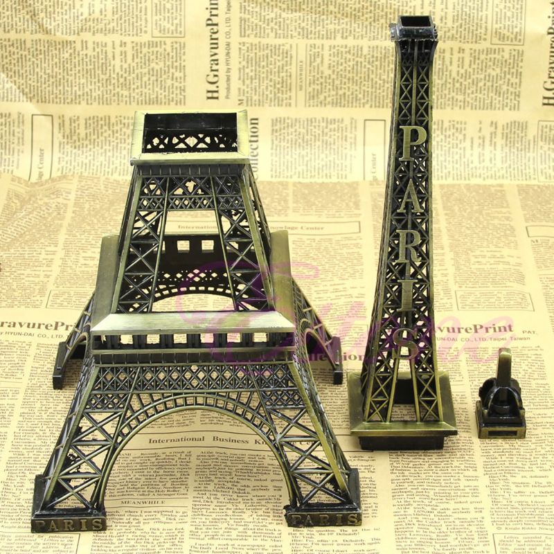 Mô Hình Tháp Eiffel Bằng Hợp Kim Đồng 25Cm