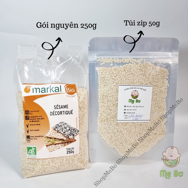 [BIO] Mè đen, mè trắng hữu cơ 50gr - SHOP MẸ BƠ