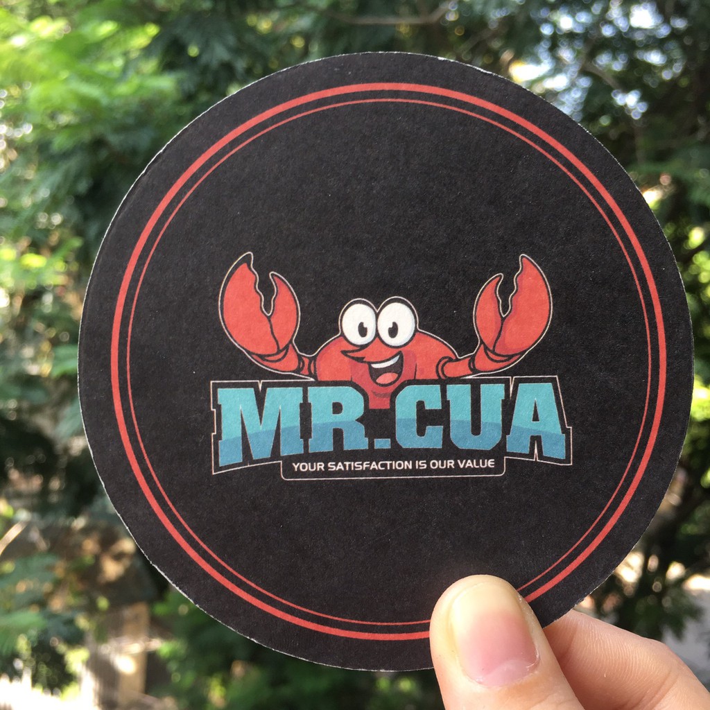 Đế lót ly giấy có sẵn, in khắc theo yêu cầu khách hàng