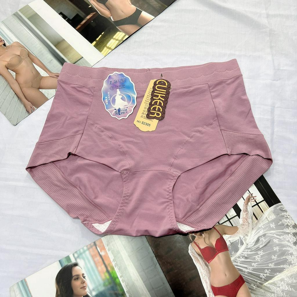 Quần lót nữ cotton viscose cao cấp cạp cao 2305 mềm mại thấm hút mồ hôi thoáng mát freesize từ 45kg-65kg