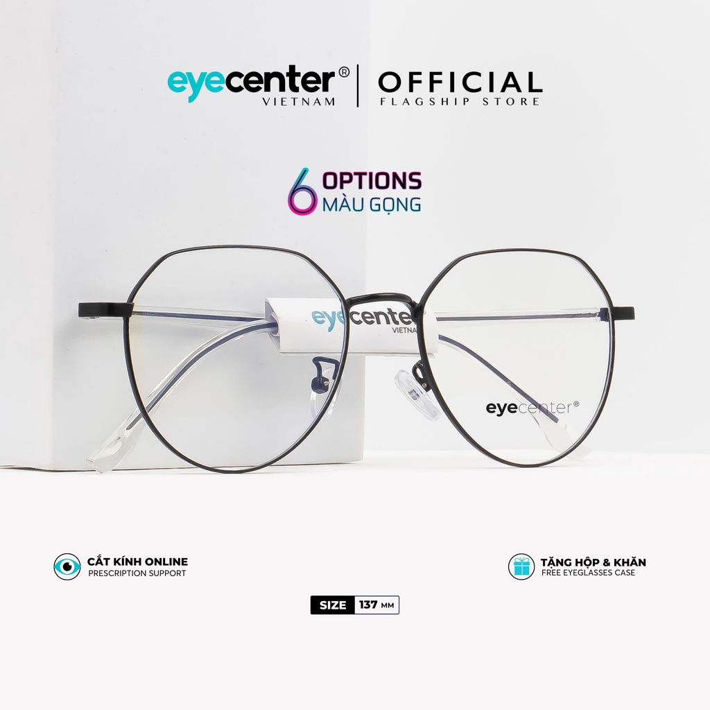 Gọng kính cận nam nữ chính hãng EYECENTER K33S kim loại chống gỉ nhập khẩu by Eye Center Vietnam