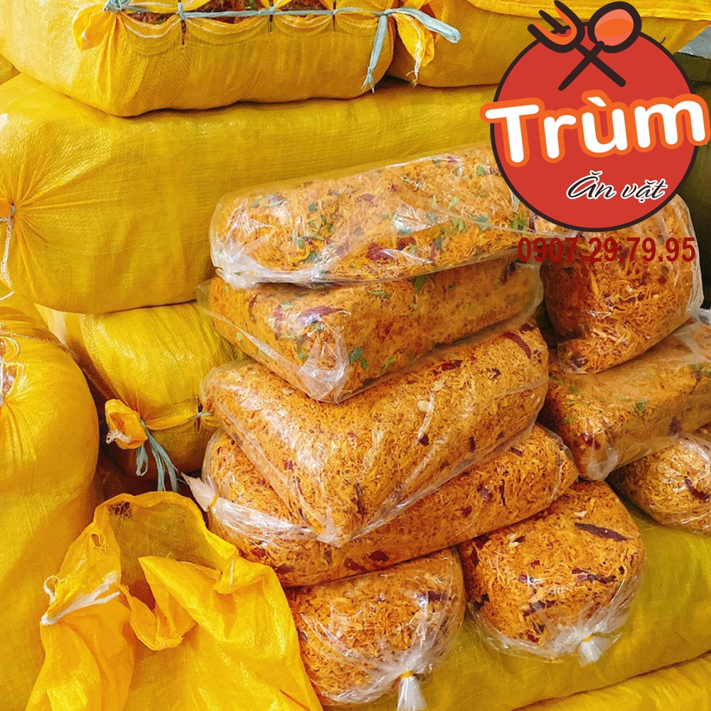 Khô gà lá chanh - bơ tỏi loại 1 đặc biệt, siêu ngon, cay cay, thơm nức, sợi to - Trùm Ăn Vặt