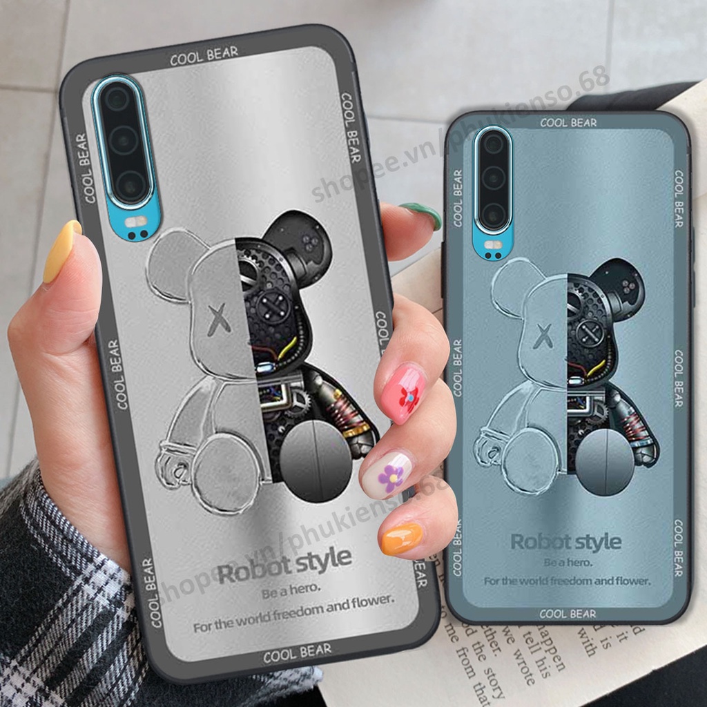 Ốp lưng điện thoại Huawei P30 / P30 Pro in hình gấu bear, kaws, doremon thời trang, ốp lưng cao cấp chất lượng