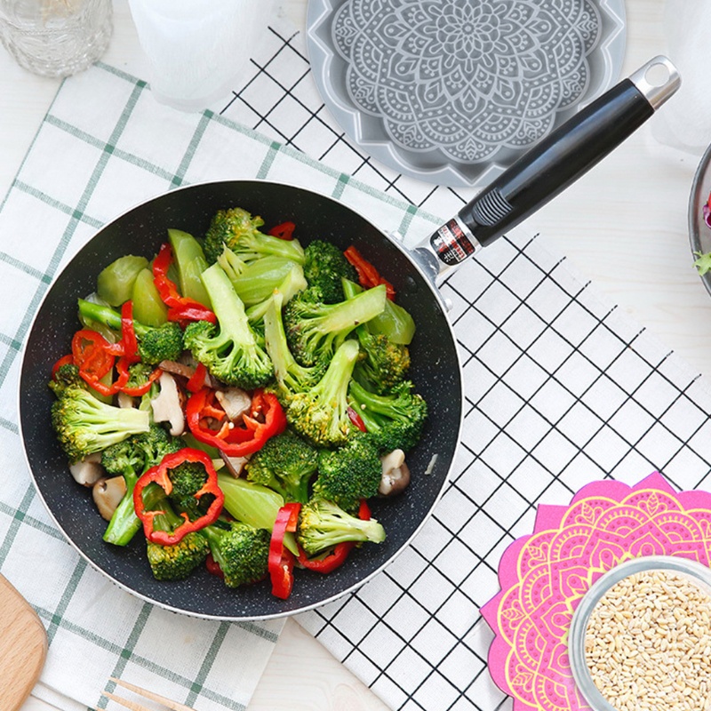 Sa Khuôn Silicon Làm Tấm Lót Bàn Ăn Họa Tiết Mandala Độc Đáo Tiện Dụng