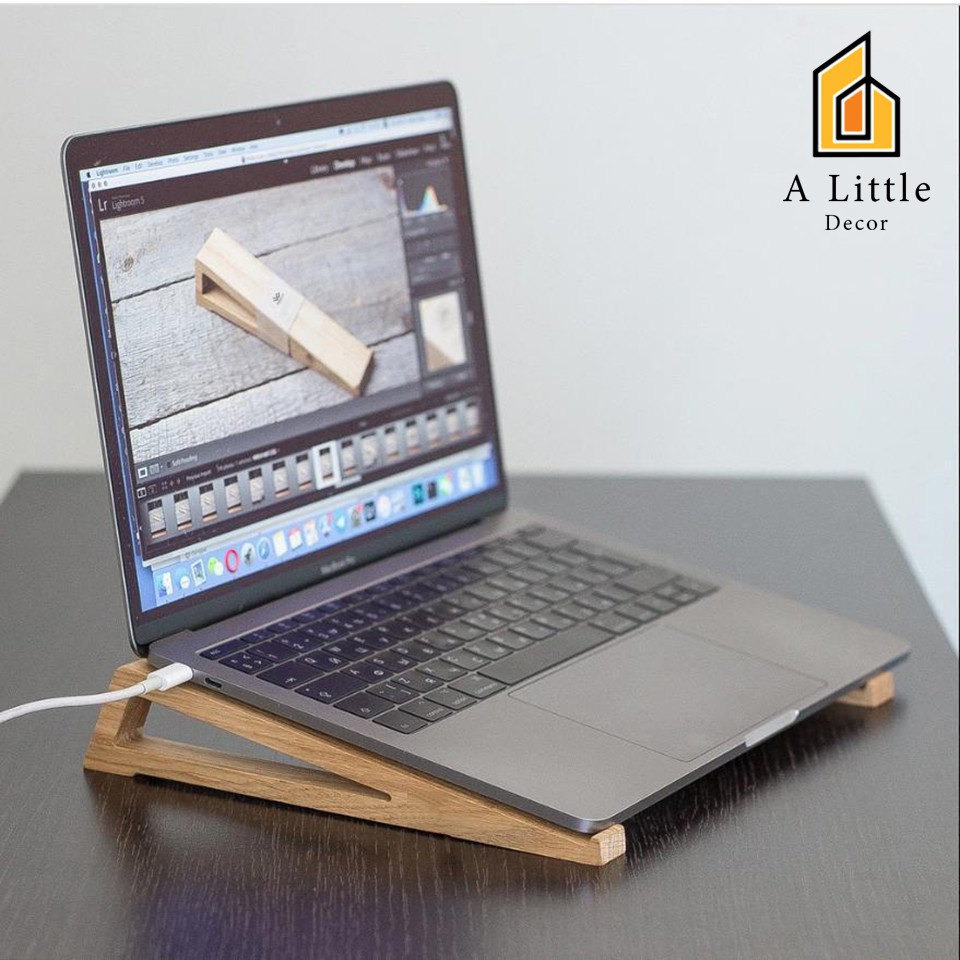 Giá đỡ laptop A Little Decor SIÊU TIỆN LỢI - Kệ đỡ laptop thông minh xếp gọn - Giá kê laptop gỗ tự nhiên giá CỰC TỐT | BigBuy360 - bigbuy360.vn