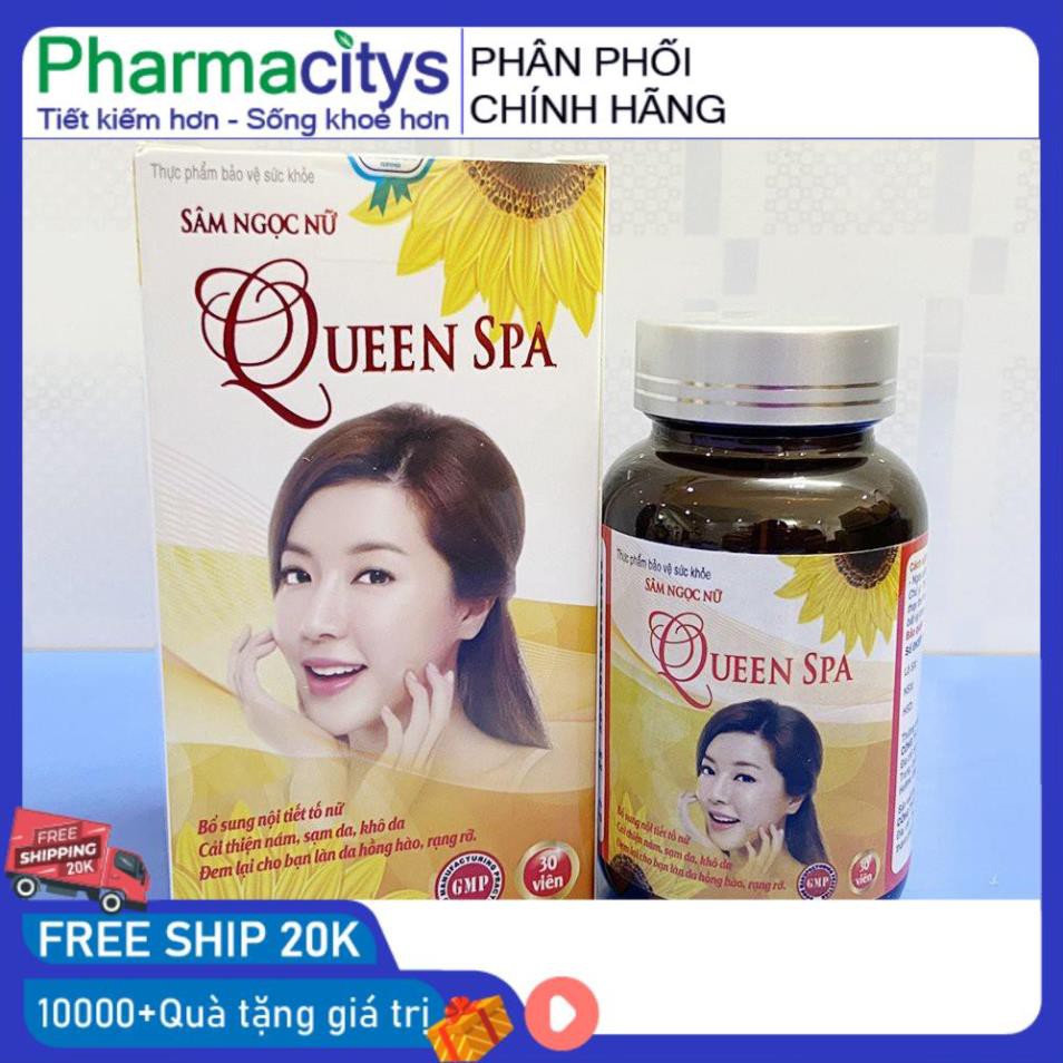 Viên uống đẹp da bổ sung Collagen, Vitamin, tinh chất mầm đậu nành Sâm Ngọc Nữ Chai  giảm nám, sạm da, khô da | Thế Giới Skin Care