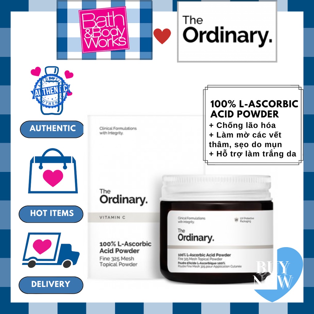 Bột Vitamin C The Ordinary 100% L Ascorbic Acid Powder (20ml)