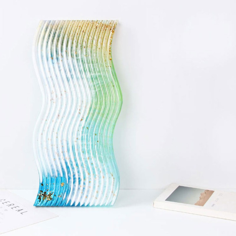 Khuôn silicone hình lượn sóng hỗ trợ làm trang sức