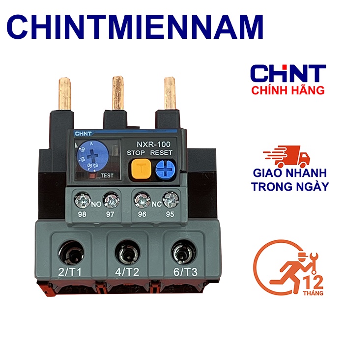 RƠ LE NHIỆT CHINT NXR-100 TỪ 23-32A ĐẾN 80-100A BẢO VỆ QUÁ TẢI