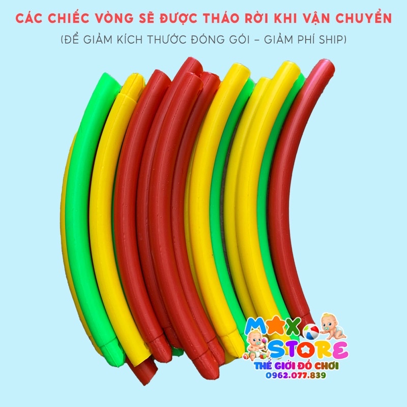 VÒNG THỂ DỤC NHỰA MẦM NON CHO BÉ CỠ ĐẠI 60CM CÓ KHỚP NỐI THÁO RỜI ĐƯỢC