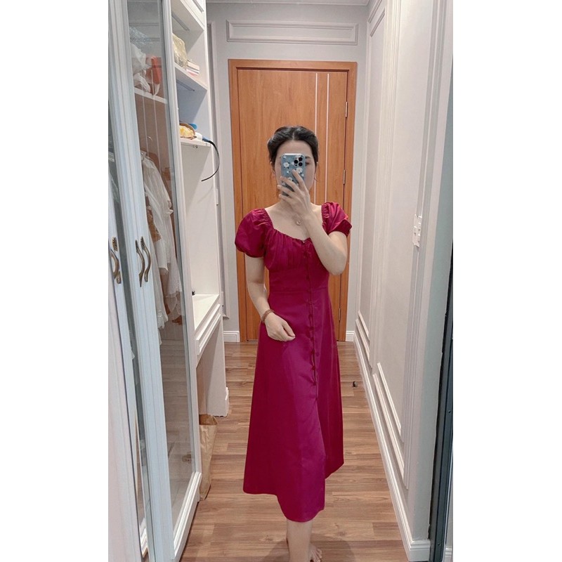 (Có video + Ảnh thật sản phẩm) Váy maxi hồng dáng xoè dành cho nữ | BigBuy360 - bigbuy360.vn