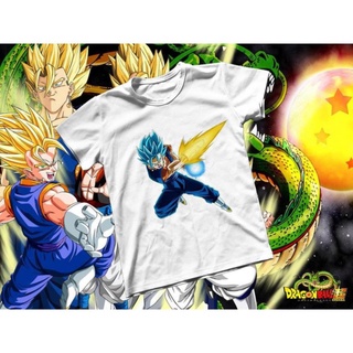 Áo thun Cotton Unisex - Anime - Dragon Ball - Vegeto SSJ blue rẻ vô địch
