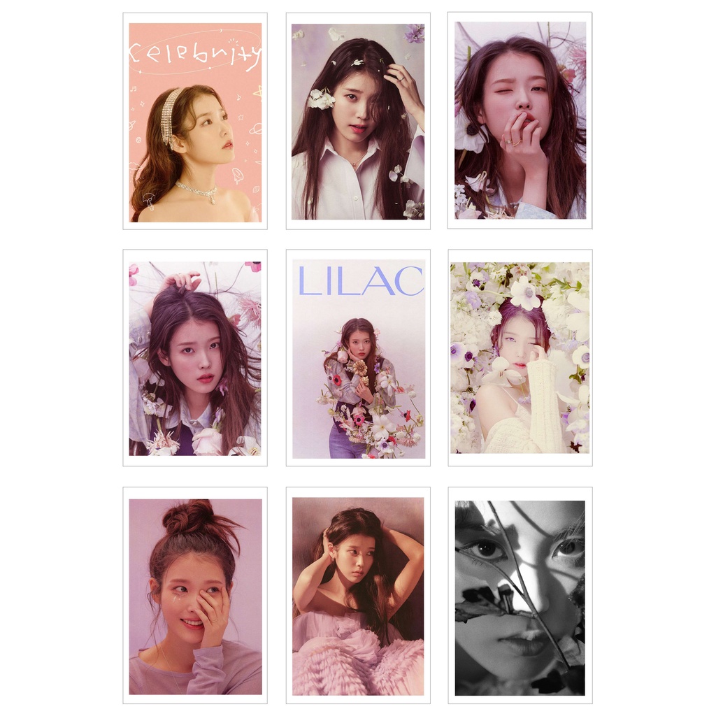 [Ép Lụa] Lomo Card 54 Ảnh IU - LILAC