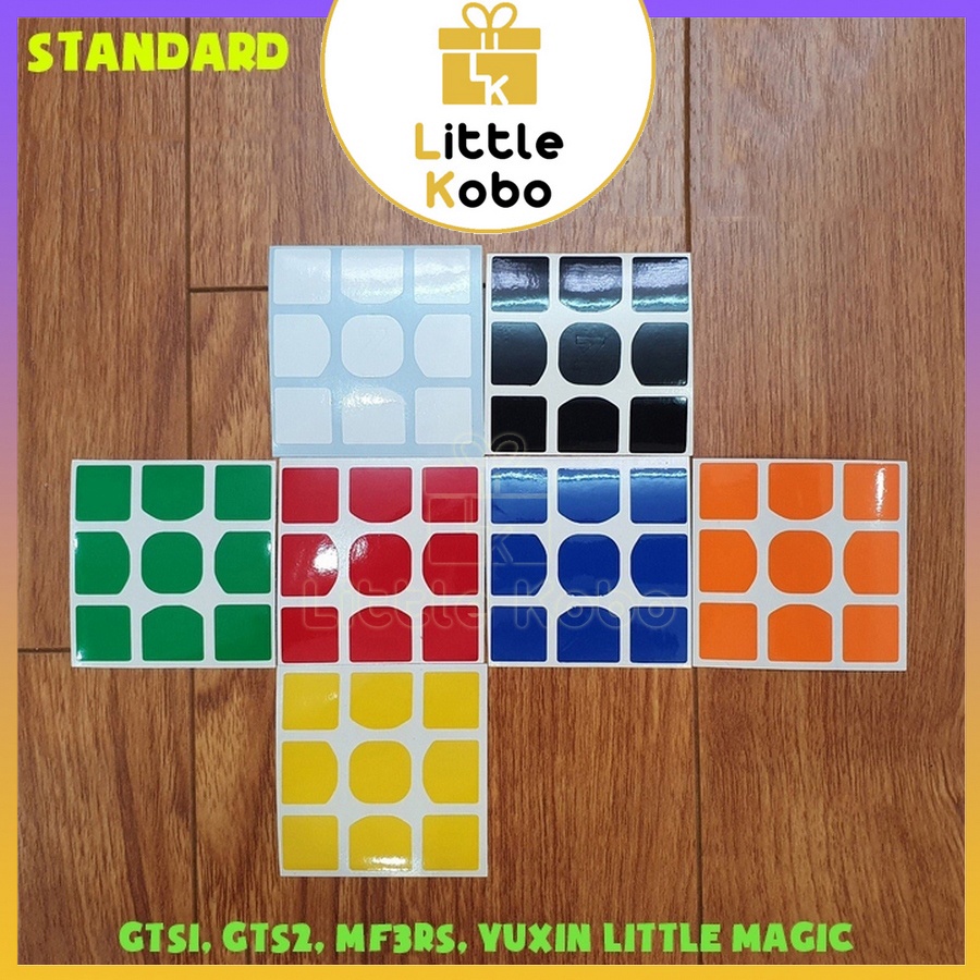 Sticker Rubik 3x3 Half-Bright Gan Valk GTS Sticker Rubic 3 Tầng