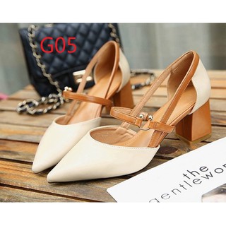 Giầy cao gót đế vuông ( 6.5cm )