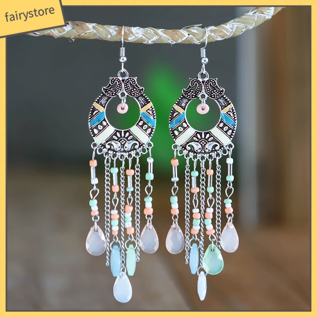 Khuyên tai nữ trang dáng dài tạo hình độc đáo