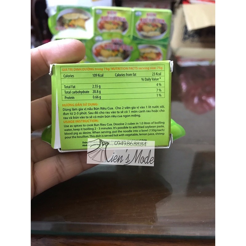 12 hộp Bún riêu cua