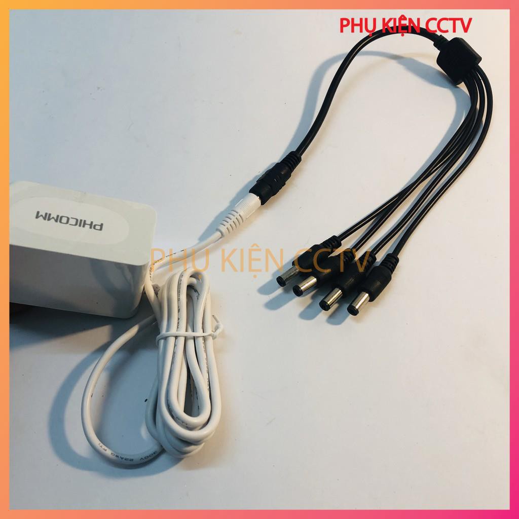 Dây chia nguồn Camera 1 ra 4,cáp chia nguồn camera | BigBuy360 - bigbuy360.vn
