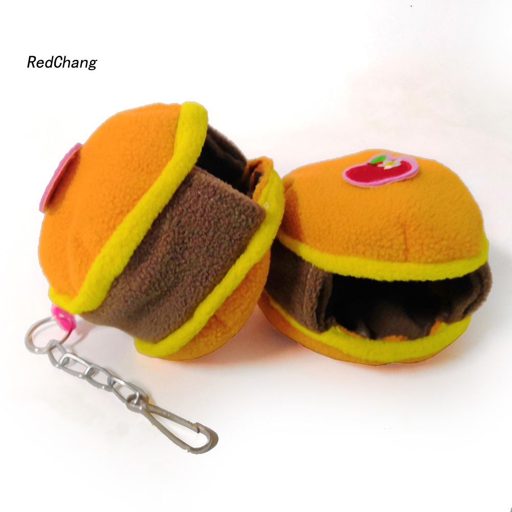 Tổ Ngủ Giữ Ấm Hình Hamburger Cho Hamster / Sóc / Chim Vẹt