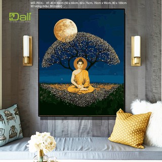 Tranh treo tường tự tô màu số hóa DALI Tranh Phật giáo P016