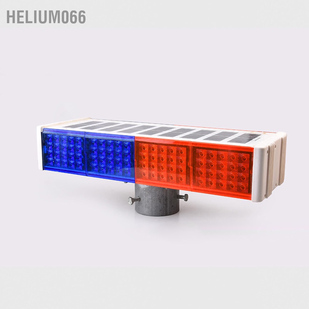 Đèn LED nhấp nháy màu lam đỏ cảnh báo ngoài đường giao thông chạy năng lượng mặt trời
