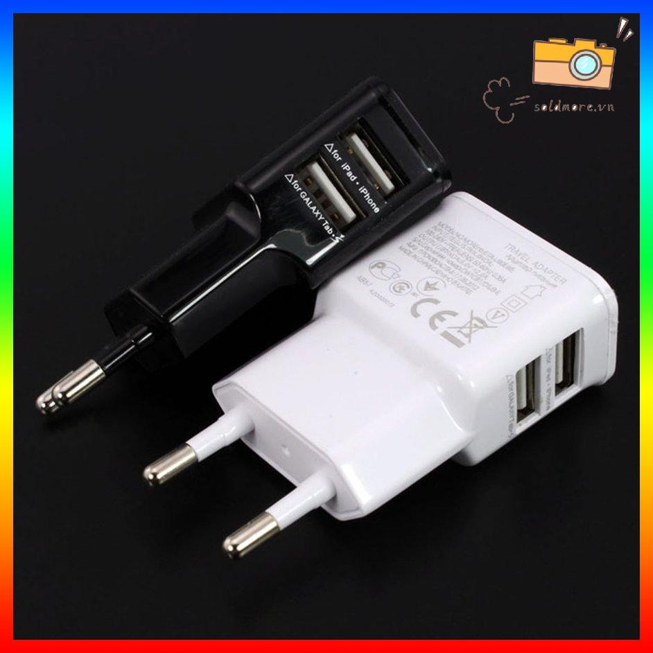 POWER Ổ Cắm Sạc Usb Kép Tiện Dụng Mang Đi Du Lịch