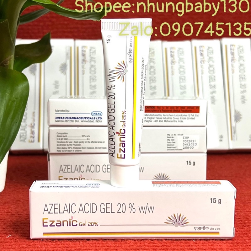 Kem Azanic Gel Azelaic 20% giảm thâm mụn,đều màu da