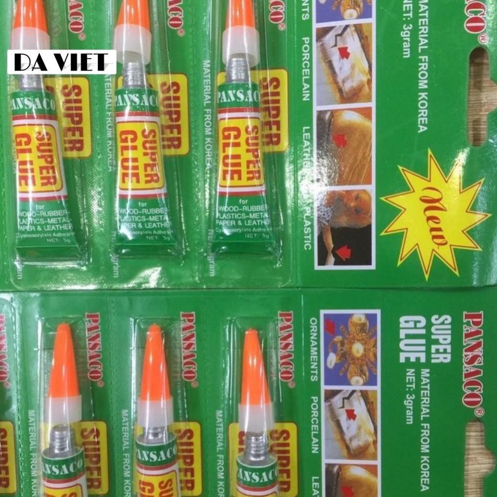 Keo dán siêu dính SUPER GLUE chính hãng 100% PANSACO thuận tiện xử lý giày dép hư hỏng siêu nhanh, Cực Dính