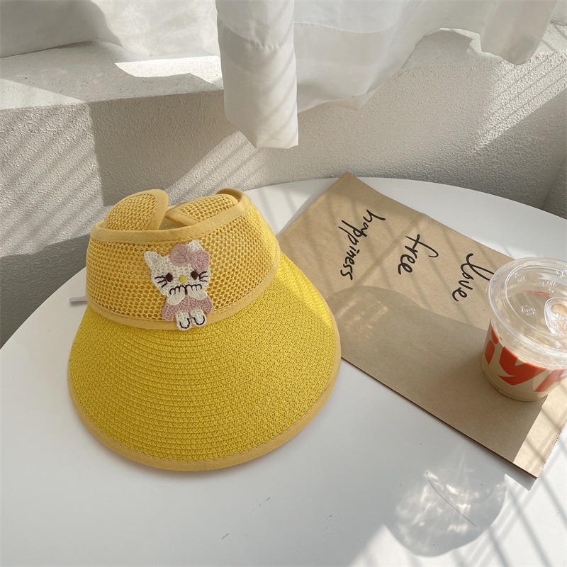 Nón Lưỡi Trai Nửa Đầu Chống Nắng Đi Biển Mùa Hè In Họa Tiết Hoạt Hình Dễ Thương Cho Bé