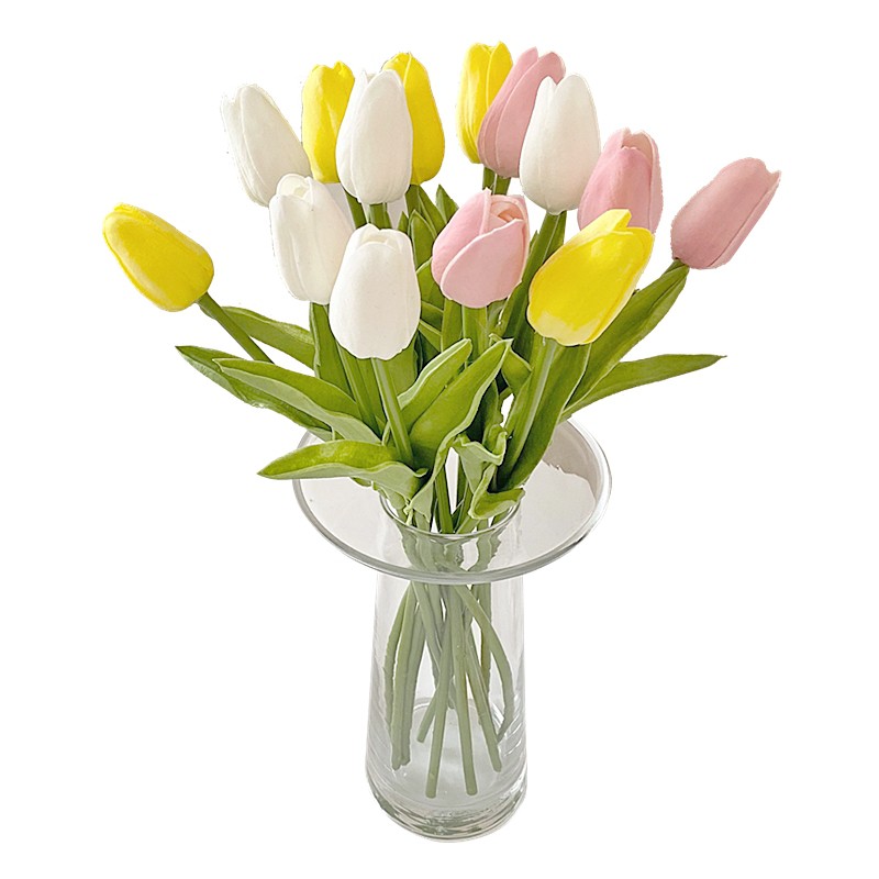Cành hoa tulip giả trang trí nội thất đẹp mắt