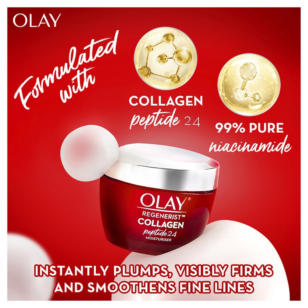 Kem Dưỡng Ẩm Ngăn Ngừa Lão Hóa Olay Chứa Hợp Chất Collagen Peptide 24 50g