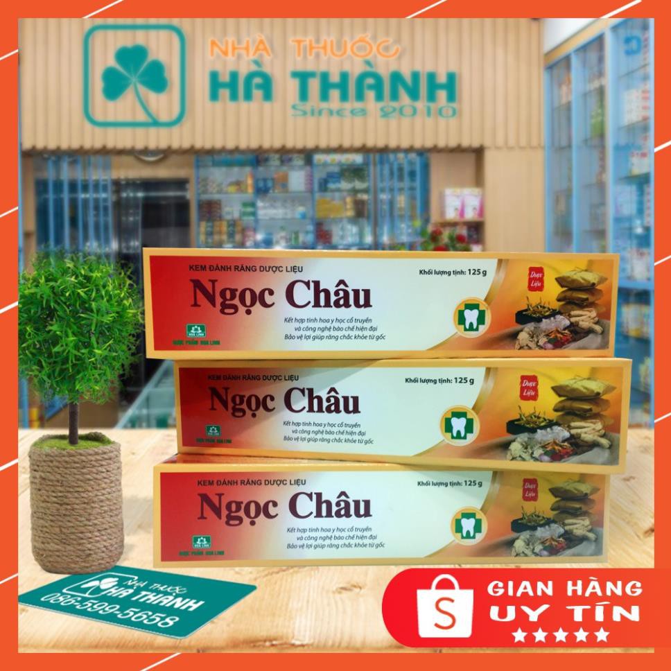 [CHÍNH HÃNG] Kem đánh răng Ngọc Châu - 125g - thành phần thảo dược