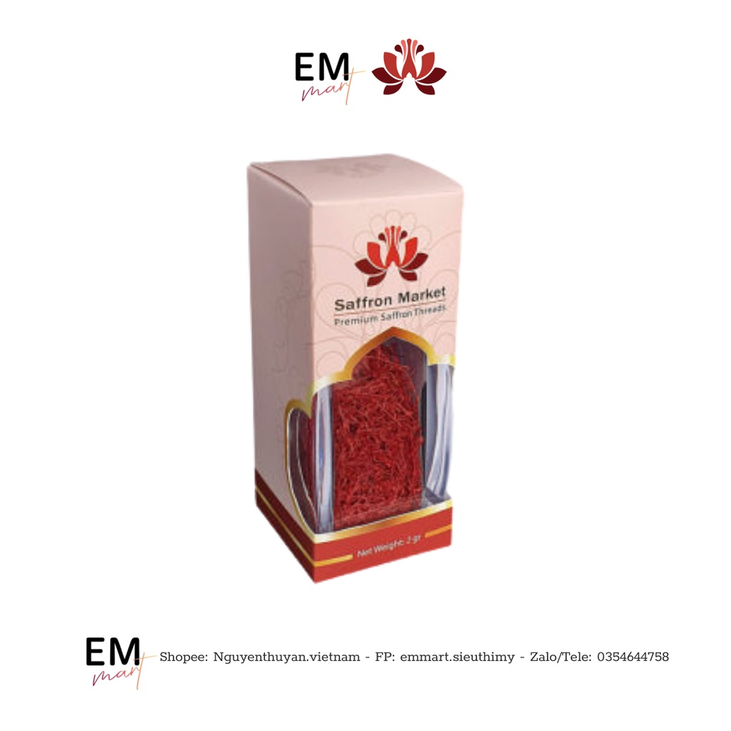 Nhụy hoa nghệ tây Saffron Market - Premium Saffron Threads 2gram