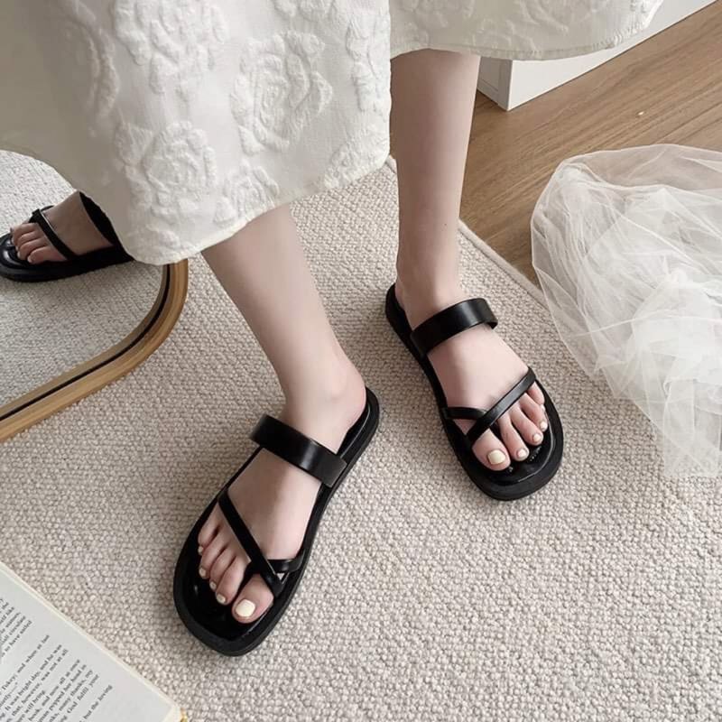 Dép nữ xỏ ngón quai chéo đi biển DEPANVA XN001