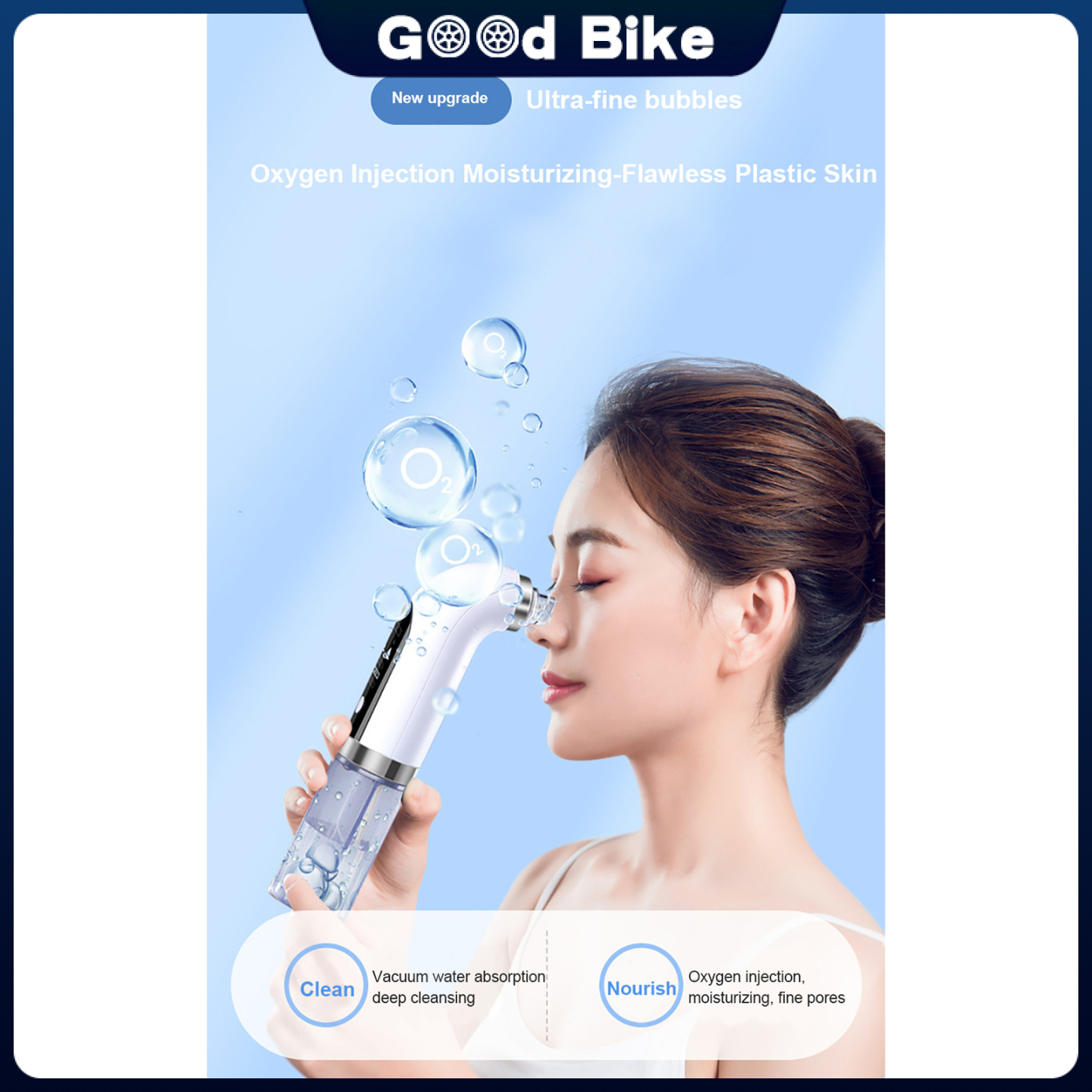 [SAKURA HOME]Small Bubble Electric Vacuum Cleaner Acne Blackhead Remover Beauty Device
