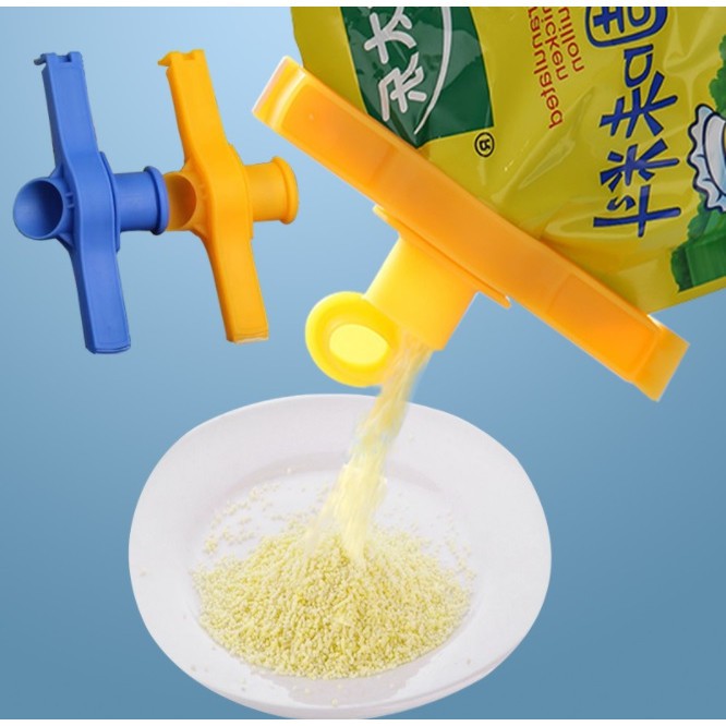 Kẹp Miệng Túi Bảo Quản Thực Phẩm, Niêm Phong Túi Gia Vị Có Nắp Đậy, Khoá Kín Chống Ẩm Tiện Lợi