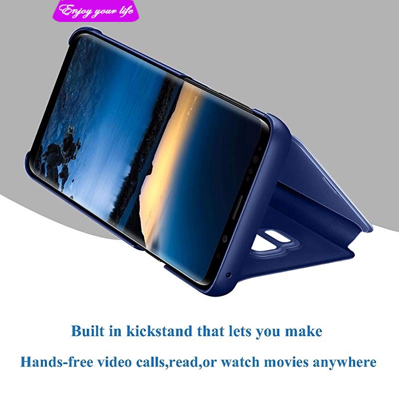 Ốp điện thoại có nắp gập thiế kế tráng gương thời trang cho Samsung Galaxy A10 A20 A30 A40 A50 A70 A8S | BigBuy360 - bigbuy360.vn